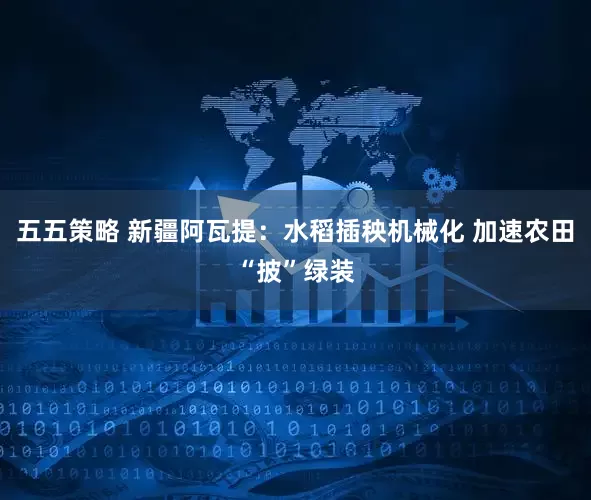 五五策略 新疆阿瓦提：水稻插秧机械化 加速农田“披”绿装